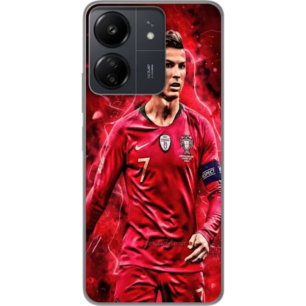 Xiaomi Redmi 13C Genomskinligt Skal Ronaldo Skills – CR7 Design för Äkta Supporters