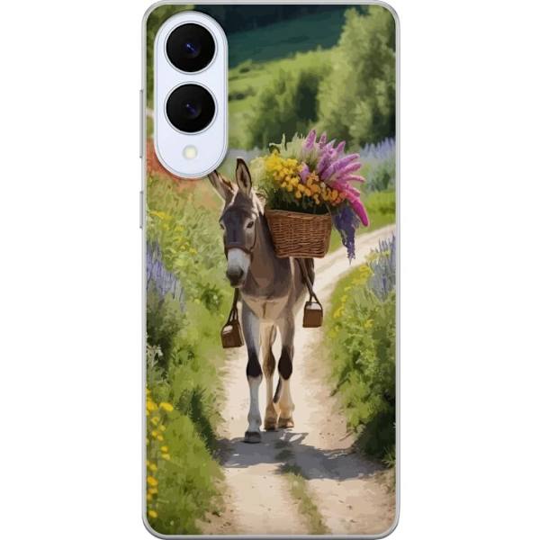 Samsung Galaxy S25 Edge Läpinäkyvä kuori Aasi Eläinaihe Rauhallinen Suunnittelu Luontoaihe Suosittu Koristelu Huumori Graafinen Eläinteema Eksoot