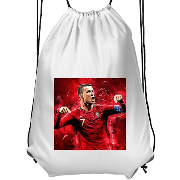 Gympapåse | Lätt Träningsväska för Vuxna Ronaldo vit Vuxen