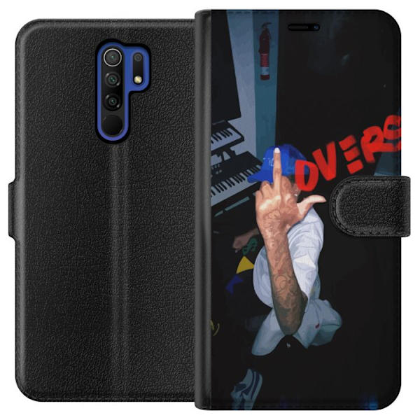 Xiaomi Redmi 9 Plånboksfodral Lovers Mystical Romance Kärlek Mystik Design Romantiskt Motiv Populärt Grafiskt Mönster Fashion Stil