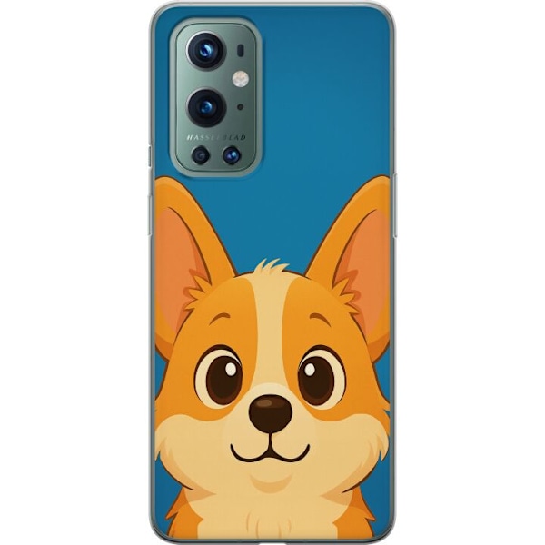 OnePlus 9 Pro Läpinäkyvä kuori Hello Corgi