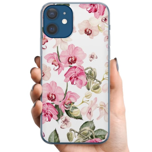 Apple iPhone 12  TPU Mobilcover Blomster