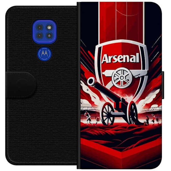 Motorola Moto G9 Play Tegnebogsetui Arsenal