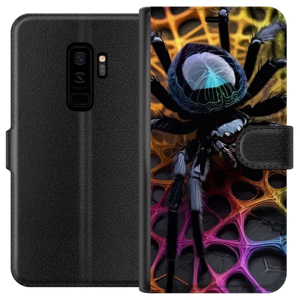 Kompatibelt Plånboksfodral till Samsung Galaxy S9+ Spindel