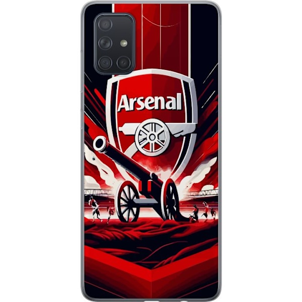 Samsung Galaxy A71 Läpinäkyvä kuori Arsenal