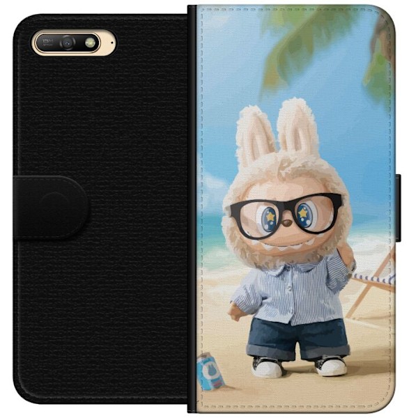 Huawei Y6 (2018) Lompakkokotelo Labubu Tummat Unelmat