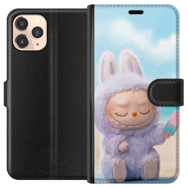 Apple iPhone 11 Pro Tegnebogsetui Labubu Lyserød Stemning