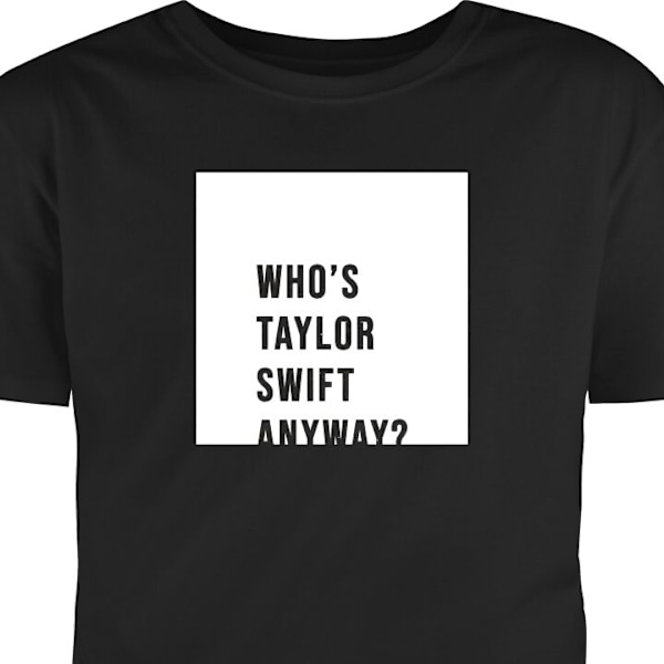 T-shirt för Vuxen | Klassisk Vuxen-T-shirt Taylor Swift svart XXL