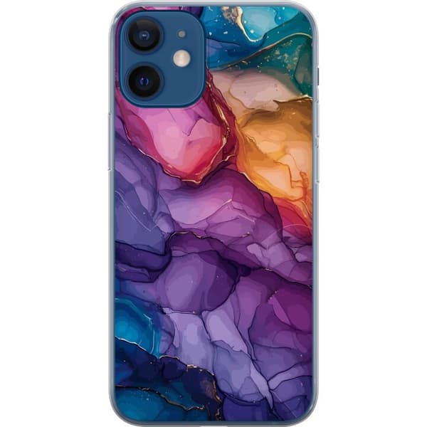 Kompatibel Mobilcover til Apple iPhone 12 mini Farverige stenar