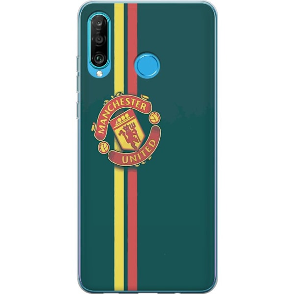 Huawei P30 lite Gennemsigtig cover Manchester United F.C.