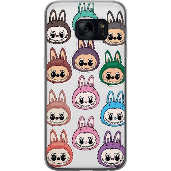 Samsung Galaxy S7 Genomskinligt Skal Labubu Macaron Monster