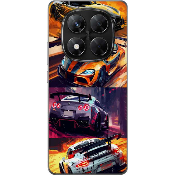 Xiaomi Redmi Note 14 Pro Läpinäkyvä kuori Ralli kuume - vauhdikas teema ralliautoilla