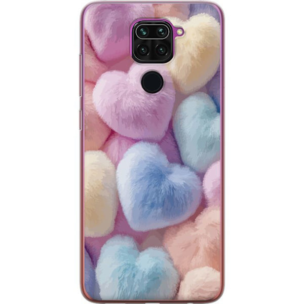 Xiaomi Redmi Note 9 Genomskinligt Skal Hjärtan Kärlek Grafisk Design Romantiskt Motiv Populärt Symbol Grafiskt Mönster Dekoration