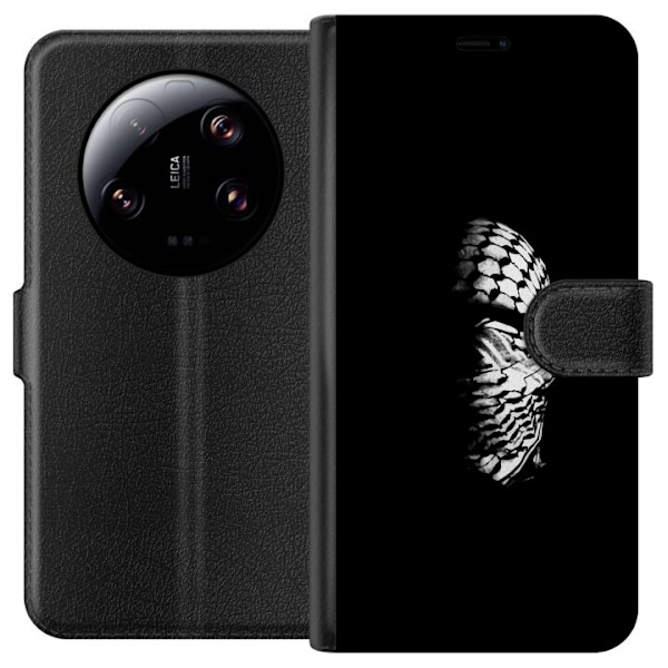Xiaomi 13 Ultra Tegnebogsetui Keffiyeh-mønster - klassisk sor