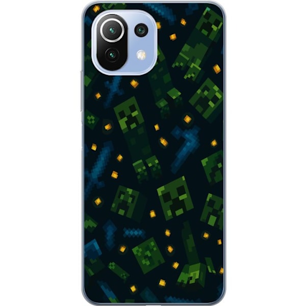 Xiaomi 11 Lite 5G NE Läpinäkyvä kuori Minecraft Dungeons Mob