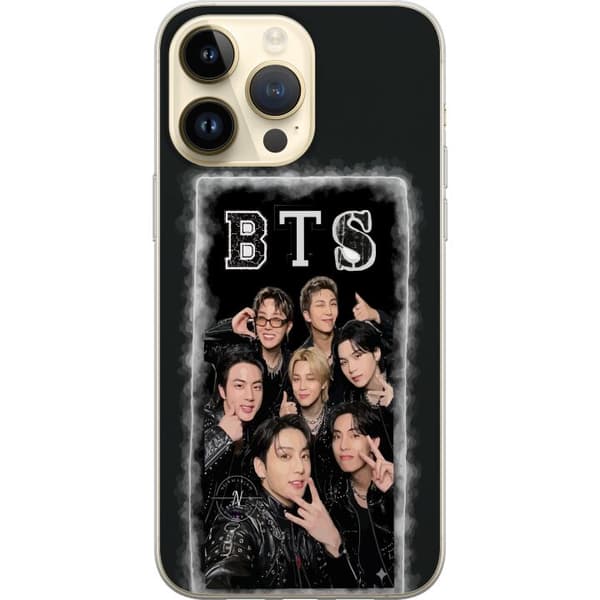 Kompatibel Mobilcover til Apple iPhone 14 Pro Max BTS-medlemmer poserer sammen i sorte outfits for en selfie sort