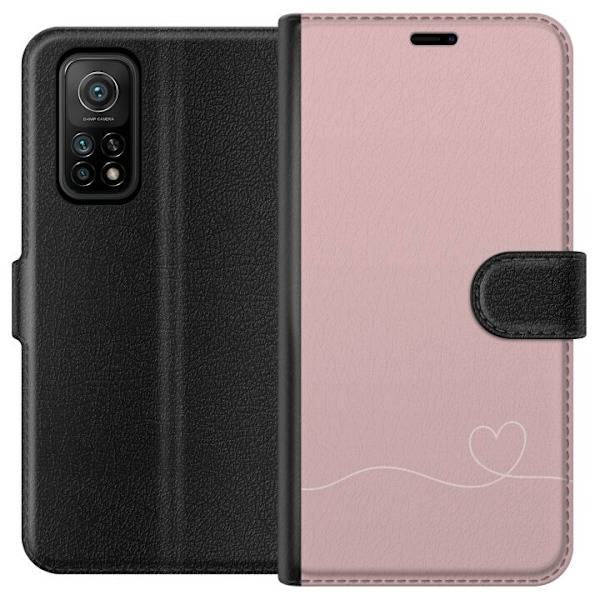 Xiaomi Mi 10T 5G Lommeboketui Rosa Hjärna Design