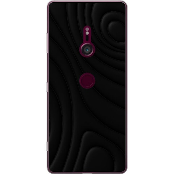 Sony Xperia XZ3 Gjennomsiktig deksel Svarte Bølger