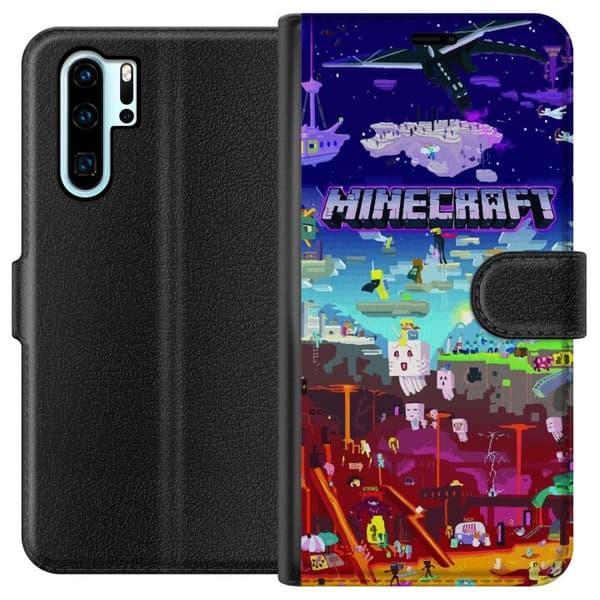 Kompatibel Tegnebogsetui til Huawei P30 Pro Minecraft