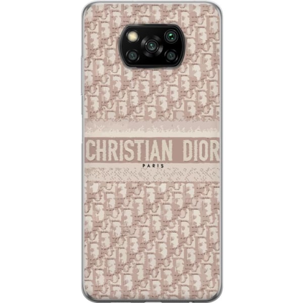 Xiaomi Poco X3 NFC Gjennomsiktig deksel Dior Paris