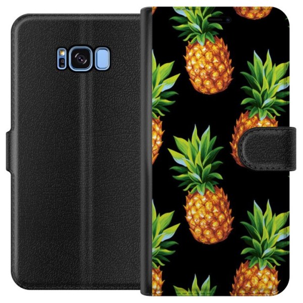 Samsung Galaxy S8 Lompakkokotelo Ananas