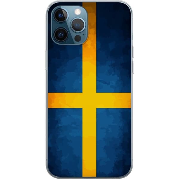 Kompatibel Mobilcover til Apple iPhone 12 Pro Svenska flaggan blå