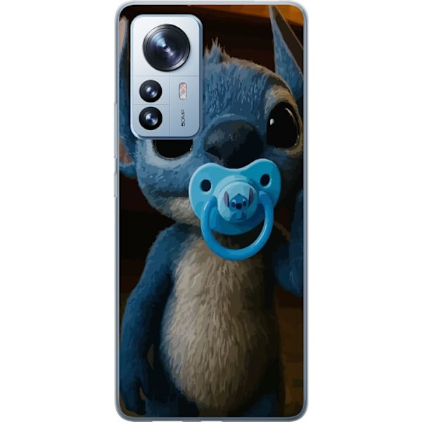 Xiaomi 12 Pro Läpinäkyvä kuori Stitch & Napp - vauvateema söpöllä hahmolla