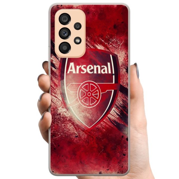 Samsung Galaxy A53 5G TPU Mobilcover Arsenal Fodbold