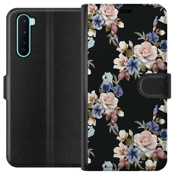 OnePlus Nord Tegnebogsetui Blomster