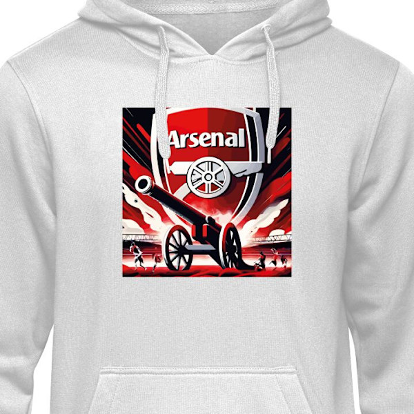 Hoodie för Vuxen | Bekväm Huvtröja Arsenal grå M