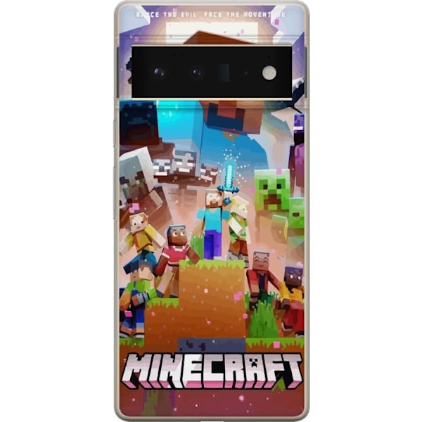 Google Pixel 6 Pro Läpinäkyvä kuori Minecraft