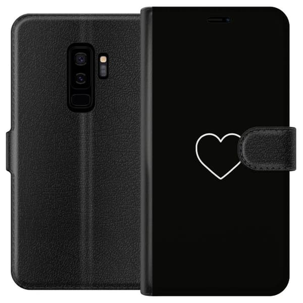 Kompatibel Tegnebogsetui til Samsung Galaxy S9+ Hjerte