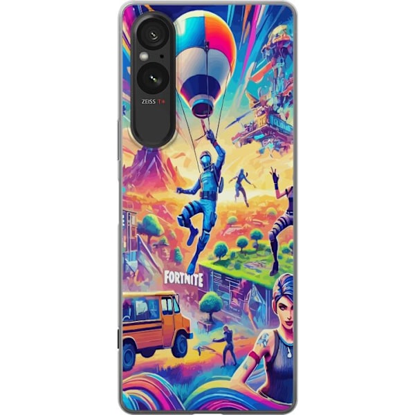 Sony Xperia 10 VI Gennemsigtig cover Fortnite vs Minecraft