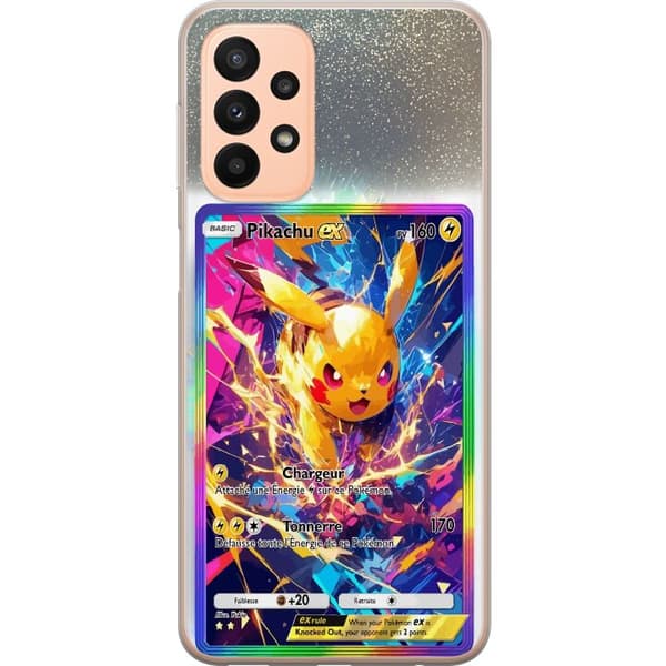 Kompatibelt Mobildeksel til Samsung Galaxy A23 Pikachu gul