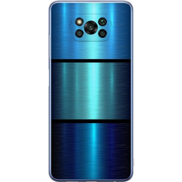 Xiaomi Poco X3 Pro Gennemsigtig cover Blå
