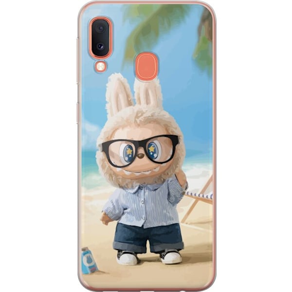 Samsung Galaxy A20e Läpinäkyvä kuori Labubu Tummat Unelmat
