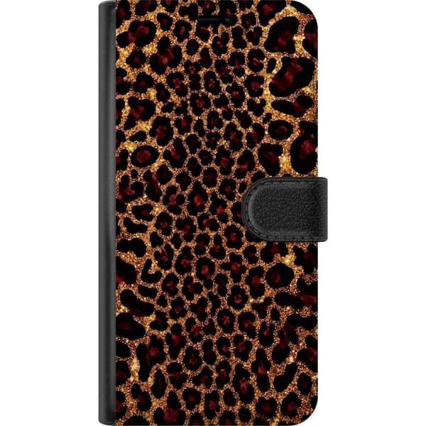Kompatibelt Lommeboketui til OnePlus Nord CE 5G Gullfarget glitterleopard gull