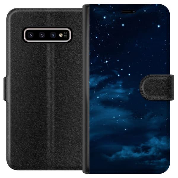 Kompatibelt Lommeboketui til Samsung Galaxy S10+ Himmelen