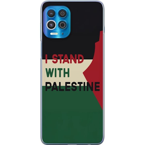 Motorola Edge S Läpinäkyvä kuori Pysähdy Palestiinan puole