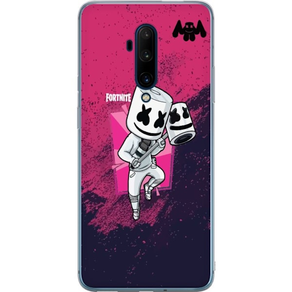 OnePlus 7T Pro Genomskinligt Skal Marshmello Fortnite Skin Emo