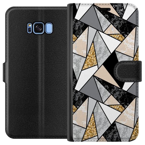 Kompatibelt Plånboksfodral till Samsung Galaxy S8 Marble Print