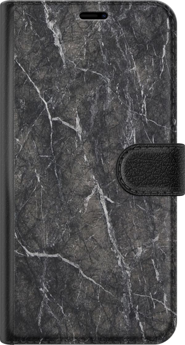 Kompatibelt Plånboksfodral till Xiaomi Redmi 10C Marmor Svart
