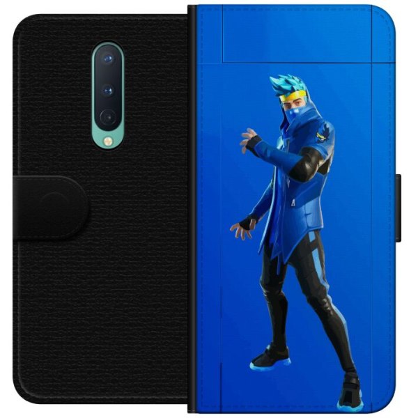 OnePlus 8 Tegnebogsetui Fortnite - Ninja Blue