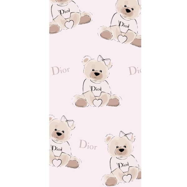 Apple iPhone 13 Pro Tegnebogsetui Teddy Dior Vibes - luksuriøs bamse i modetil