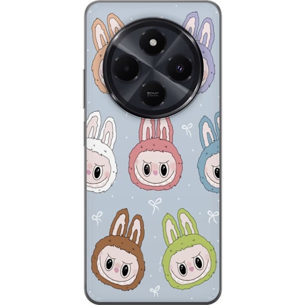 Xiaomi Redmi A4 Läpinäkyvä kuori Pastel Labubu