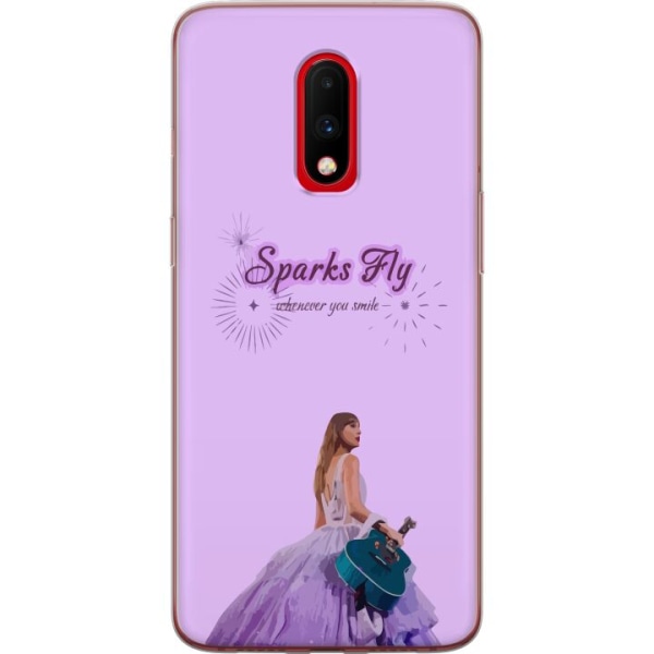 OnePlus 7 Genomskinligt Skal Taylor Swift - Sparks Fly