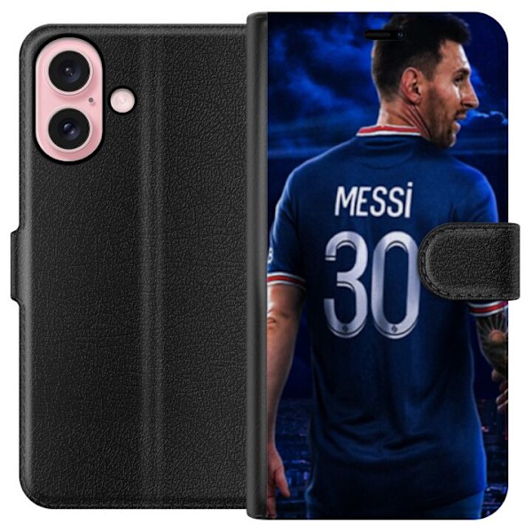 Apple iPhone 16 Lompakkokotelo Lionel Messi