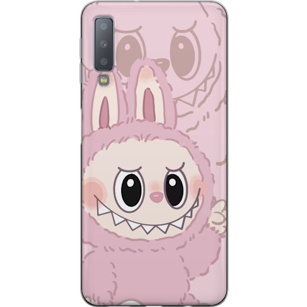 Samsung Galaxy A7 (2018) Läpinäkyvä kuori Labubu Floral Fre
