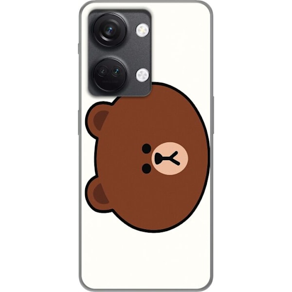 OnePlus Nord 3 Läpinäkyvä kuori line friends brown