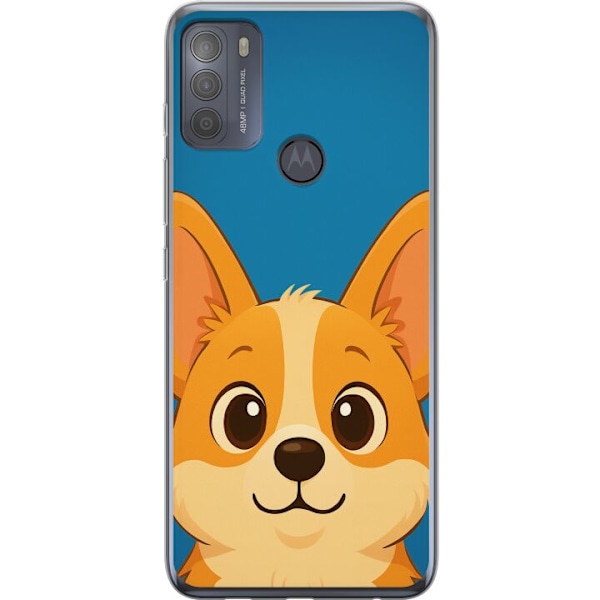 Motorola Moto G50 Genomskinligt Skal Hello Corgi